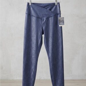 Aerie OFFLINE Blue Crossover Crackle Leggings M